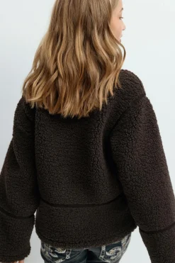 Y pile zip jacket