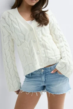 Y sparkle low denim shorts