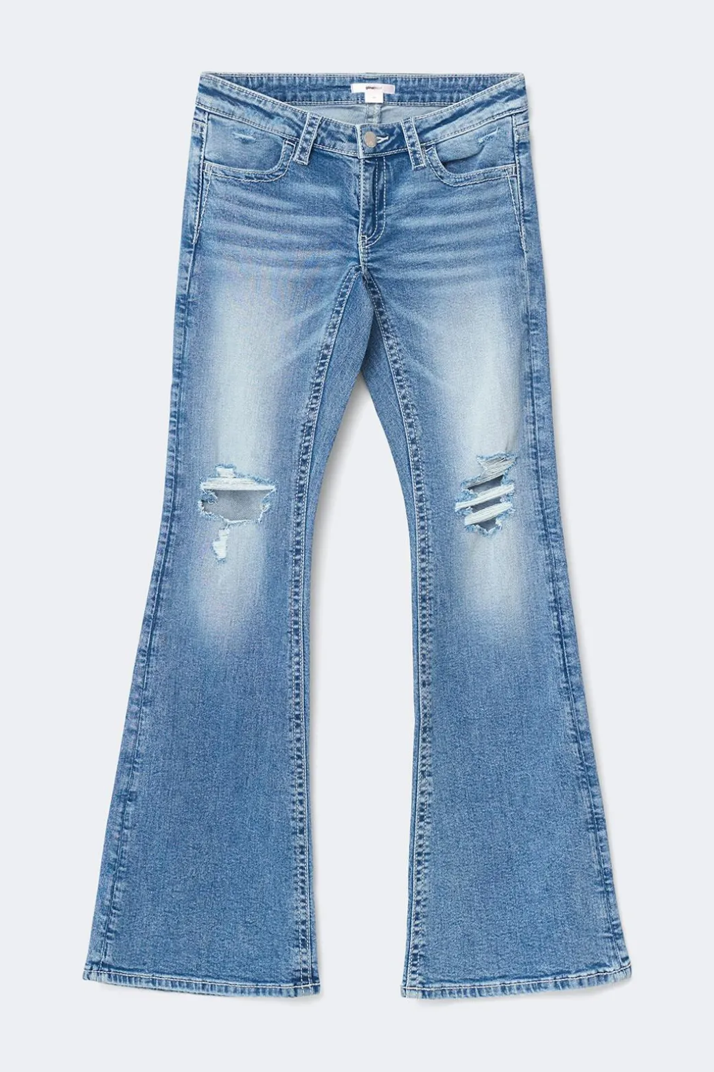 Y sparkle low flare jeans