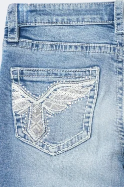 Y sparkle low flare jeans