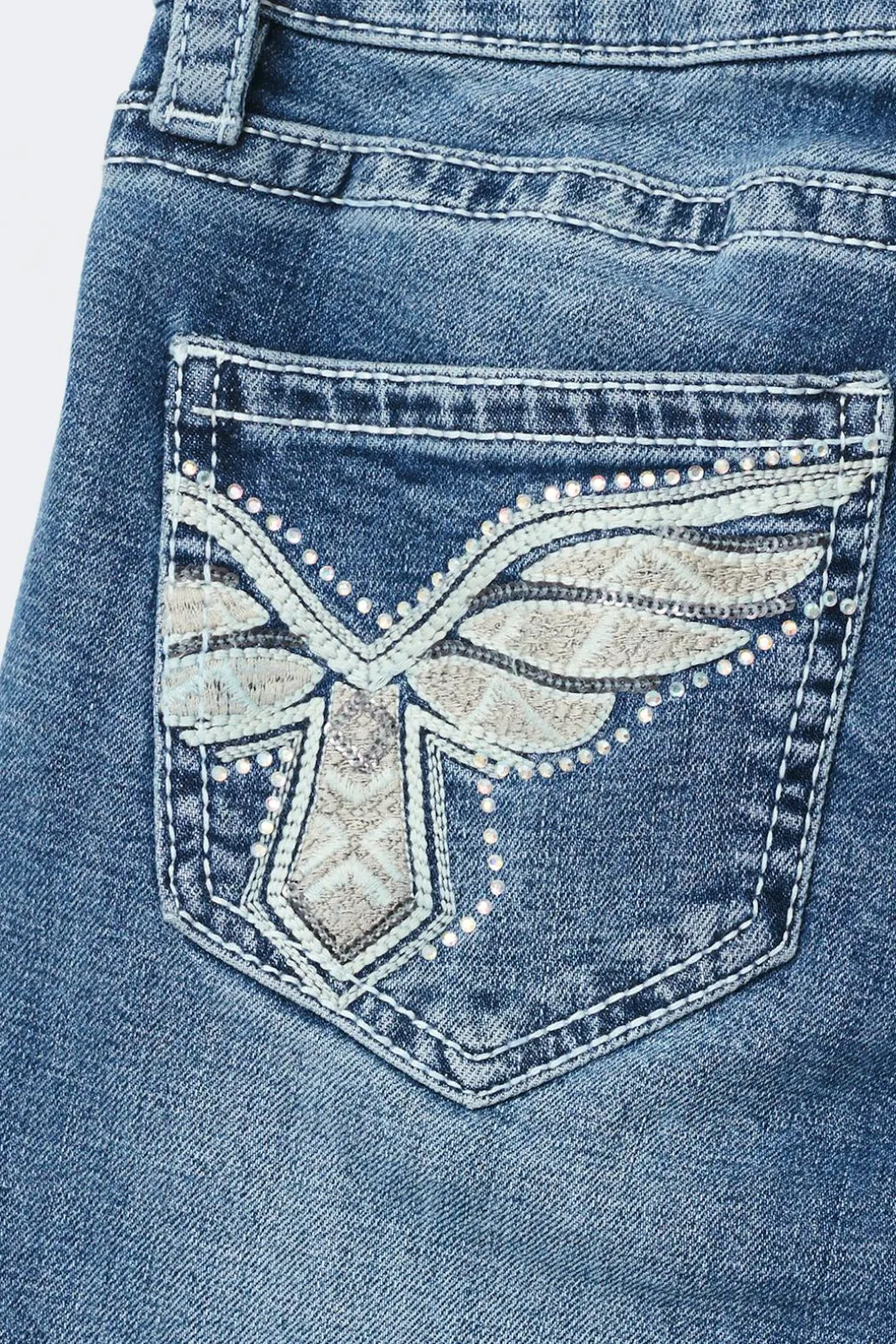 Y sparkle low flare jeans tall