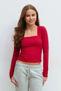 Y square neck top